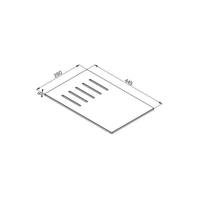 Elleci ATH020GR Tagliere Element Best Line Grigio