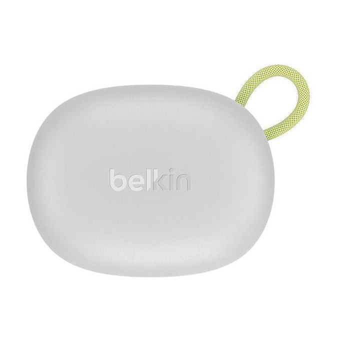 Belkin AUC017 SoundForm Isolate Auricolari Isolamento Acustico Cancellazione Rumore Attiva 45dB Resistenza IPX5 34 Ore Batteria con Custodia Ricarica Colore Grigio