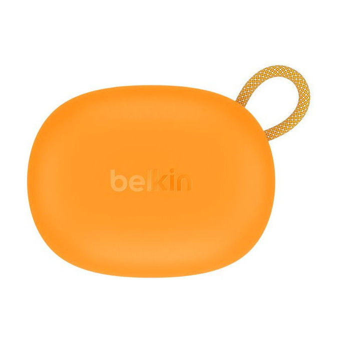 Belkin AUC017HQOG SoundForm Isolate Cuffie Wireless In-ear con Cancellazione Attiva del Rumore Bluetooth USB tipo-C IPX5 8 ore di Riproduzione colore Arancione