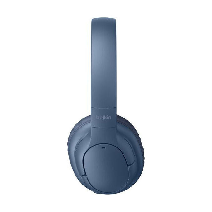Belkin AUD013HQBL SoundForm Cuffie Wireless Bluetooth con Cancellazione Attiva del Rumore Fino a 62 Ore di Riproduzione Pieghevoli per Bambini colore Blu