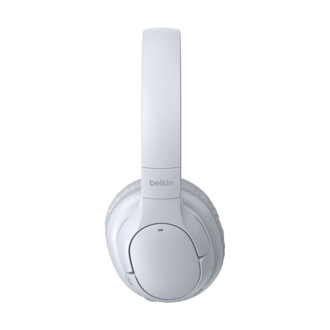 Belkin AUD013HQGY SoundForm Play ANC Auricolare A Padiglione Con cavo e senza cavo Bluetooth 5.4 Cancellazione Rumore IPX4 35 h con custodia di ricarica con ANC colore Grigio