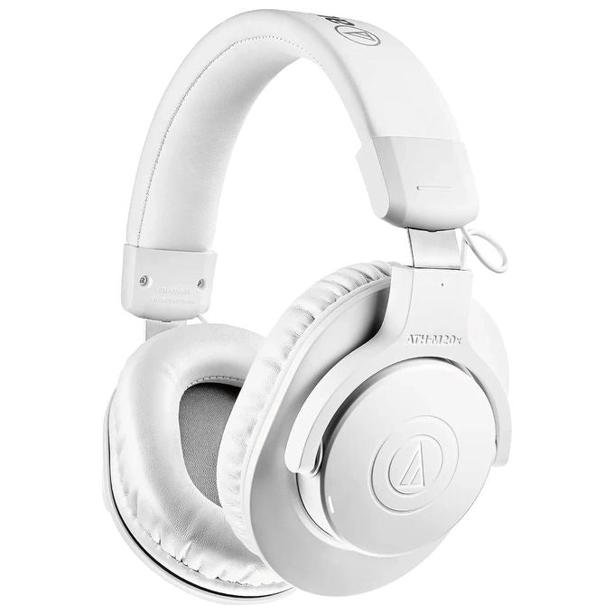 Audio-Technica ATH-M20xBT Cuffia Wireless Entry Professionale con Microfono Incorporato Bianco