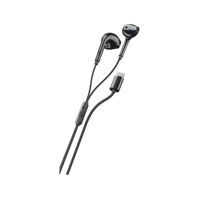 Cellular Line Auricolare Con Filo Vivavoce Stereo Connettore Usb-C Nero