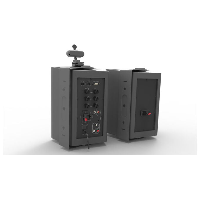 Empire AV.CONFW4 Sistema per Videoconferenza con Webcam e Microfoni Integrati 2 microfoni inclusi 1 fotocamera inclusa colore Nero