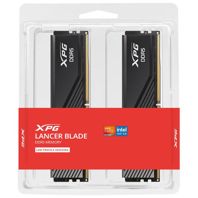 XPG AX5U6000C3616G-DTLABBK LANCER BLADE Memoria RAM 16 GB 2 x 8 GB DDR5 6000 MT-s CL36 Intel XMP 3.0 AMD EXPO colore Nero