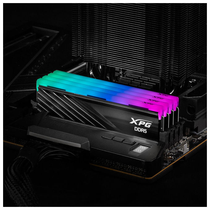 Adata AX5U6000C3616G-DTLABRBK LANCER BLADE RGB Memoria 32 GB 2 x 16 GB DDR5 6000 MHz CL36 XMP EXPO Dissipatore colore Nero