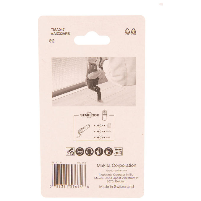 Makita B-64814-5 Lama per Sega a Gattuccio Bimetallo 5 pz Lunghezza di Lavoro 50 mm 20 TPI colore Nero