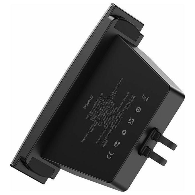 Baseus 6932172633622 T-Space Hub 2 USB-C 2 USB-A Cavo Retrattile 45W colore Nero
