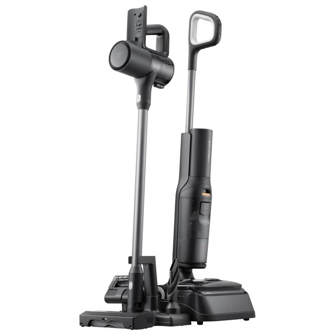 Roborock WD5M6A512-00 F25 ACE Combo Aspirapolvere Senza Fili e Lavapavimenti 5 in 1 Potenza 25000 Pa Autonomia 60 min Rumorosita' 73 dB colore Nero