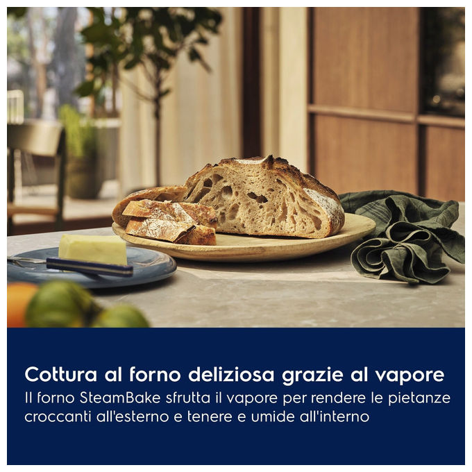 Electrolux 949 289 015 Serie 500 Forno da incasso Multifunzione 72 L Classe A+ SteamBake AquaClean (59.4x59.4x56.9 cm) colore Nero