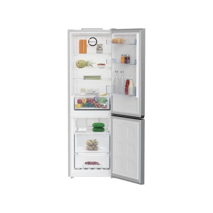 BEKO B1RCNE364XB Frigorifero combinato 316 L 1865 cm Classe E 37 dB Total No Frost MultiAirflow modalita' Eco e Vacanza Metal Look