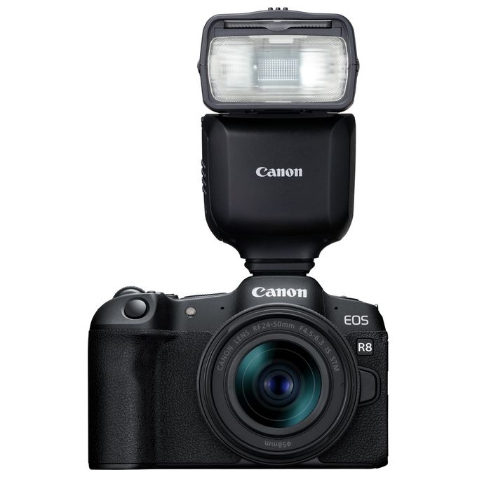 Canon 6579C002 Speedlite EL-10 Flash per Videocamera Numero Guida 40 Wireless Radio fino a 30 m Testa Orientabile 90° Verticale 330° Orizzontale Alimentazione 4 Stilo AA colore Nero