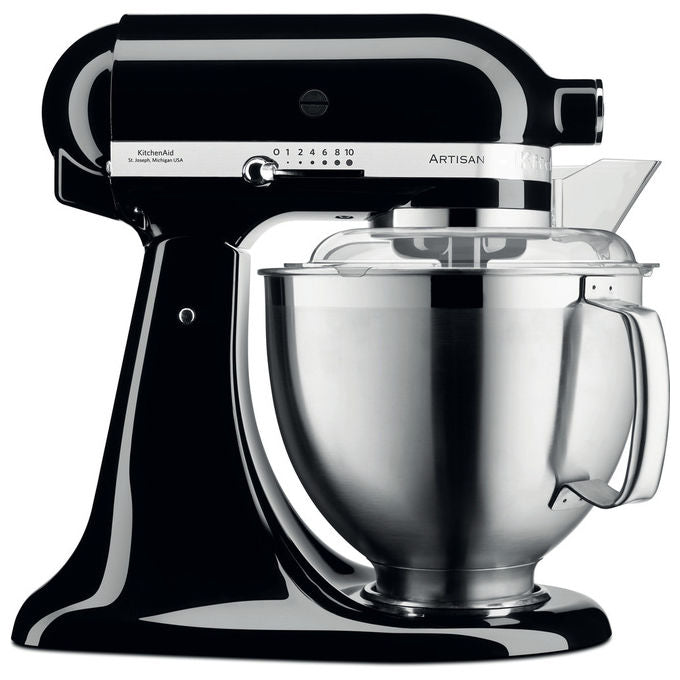 KitchenAid 5KSM185PS Artisan Robot da Cucina 4,8 L 300 W 10 Velocita' Acciaio Inox colore Nero