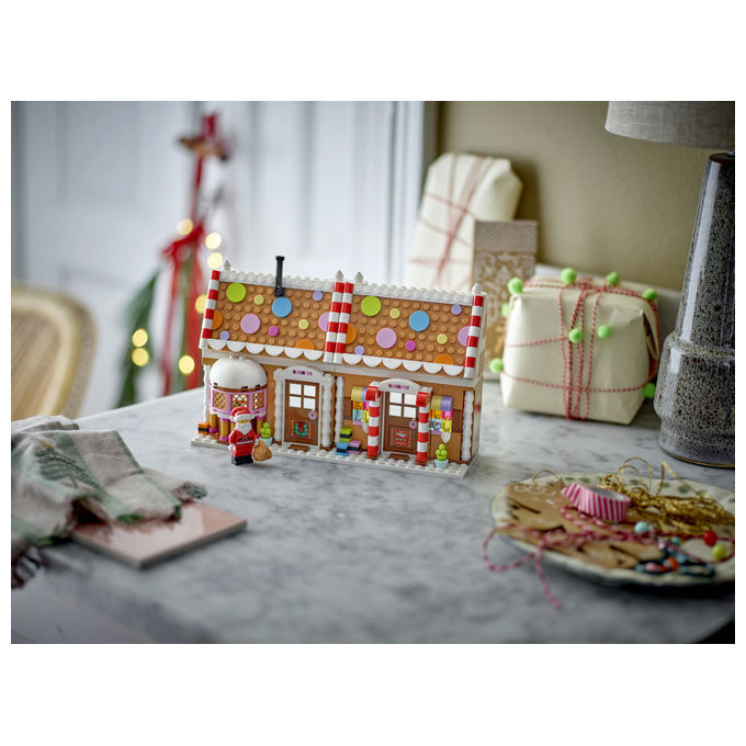 Lego 40809 Casa di Pan di Zenzero Festiva Set da Costruzione con Minifigure di Babbo Natale 498 pezzi colore Multicolore