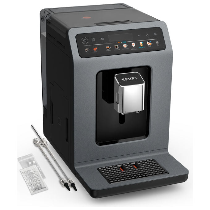 Krups EA898GF0 Evidence Macchina da caffe' Automatica 2,5 L 15 bar 1450 W Hot and Cold colore Nero Grigio