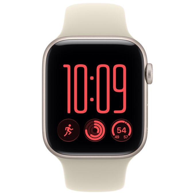 Apple MJL54QL-A Apple Watch SE 3 GPS Cassa 44 mm in Alluminio Galassia con Cinturino Sport Sabbia colore Sabbia
