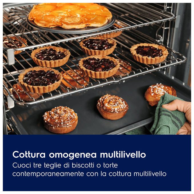 Electrolux 949 289 013 Serie 500 Forno da incasso Multifunzione 72 L Classe A+ SteamBake AquaClean (59.4x59.4x56.8 cm) colore Acciaio inox