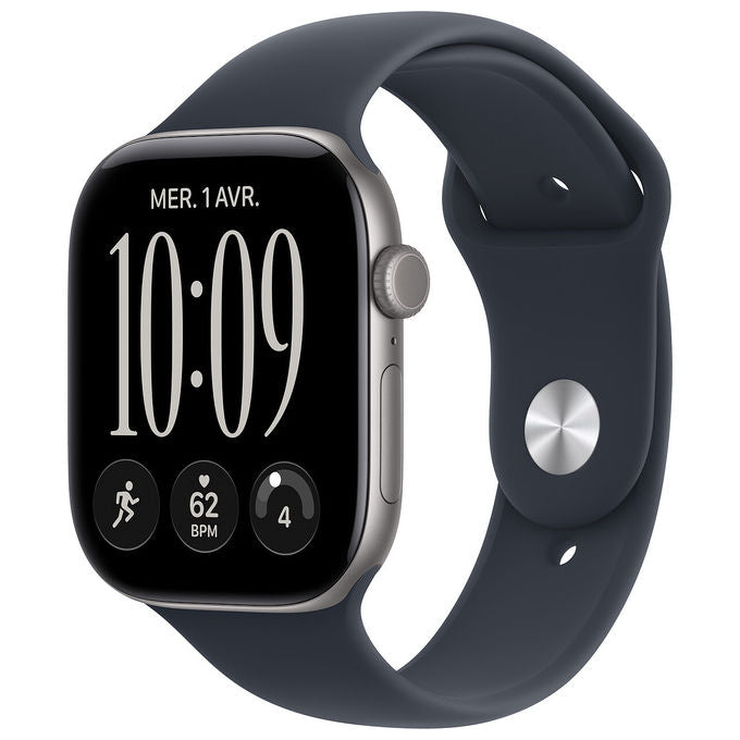 Apple MJG84QL-A Apple Watch Series 12 GPS + Cellular 46 mm con rilevamento HRV ogni 5 minuti punteggio di preparazione batteria 24 ore colore Nero