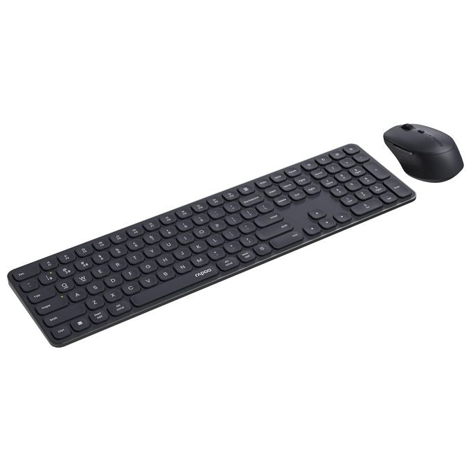 Rapoo 13248_RPO 9810M Combo wireless ultra-sottile multi-mode Interfaccia Wireless Bluetooth Layout Italiano colore Nero