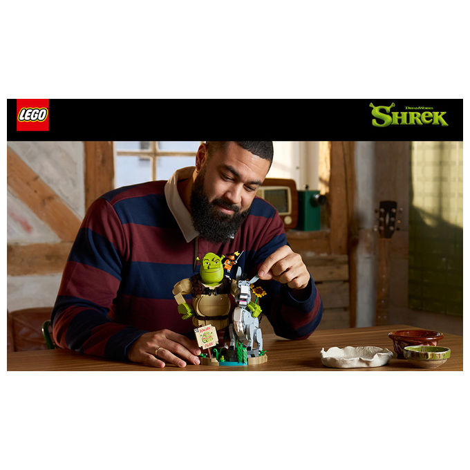 Lego 72423 Kit di Costruzione Shrek Ciuchino e Gatto con gli Stivali 1403 pezzi colore Multicolore