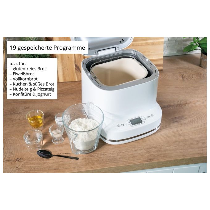 Unold BACKMEISTER BERND 68120 Macchina per il pane 19 programmi 1 kg 550 W colore Bianco