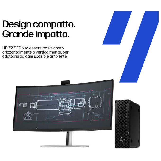 HP E26G9ET Z2 SFF G1I Workstation AI PC Intel Core i7 265 32 GB DDR5 1 TB SSD PCI Express 4.0 Windows 11 Pro 500 W colore Nero