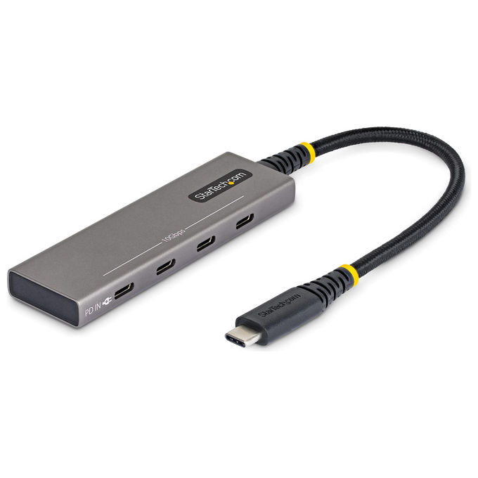 StarTech.com 309B-USBC-HUB Hub USB-C 4 porte 10Gbps Ricarica Power Delivery 100W colore Grigio