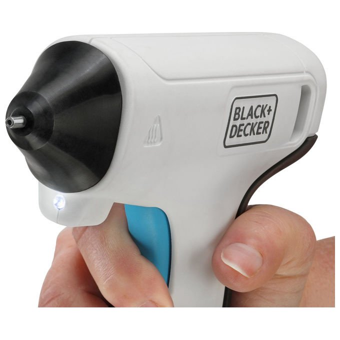 Black and Decker BCGL115-XJ Pistola per Colla Senza Fili 3.6V con LED Integrato e Tempo di Riscaldamento 30 Secondi colore Nero