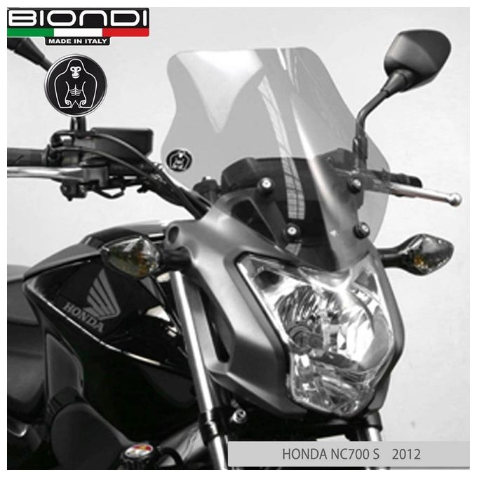 Biondi 8010334 Cupolino con attacchi Honda Nc700S 2012 Fume Chiaro