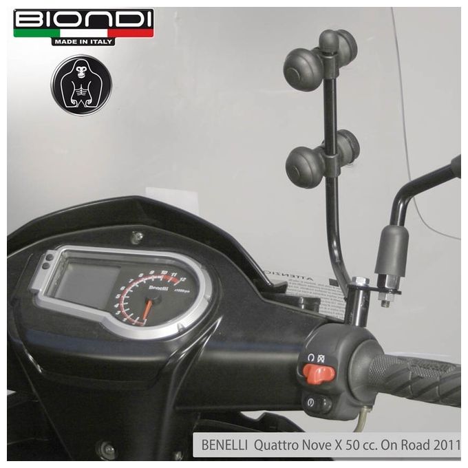 Biondi 8500512 Kit attacchi parabrezza Benelli Quattro Nove X 2010 On Ro