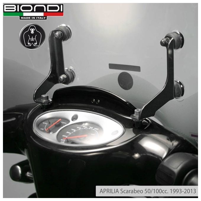 Biondi 8500516 Kit attacchi parabrezza Basso Aprilia Scarabeo 50 93-01 100