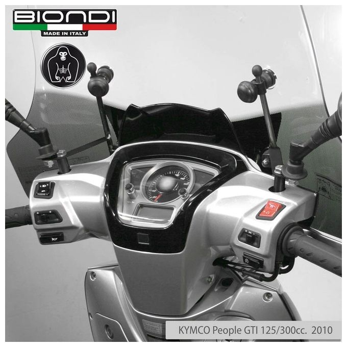 Biondi 8500553 Kit attacchi parabrezza Kymco People Gti 125-300 2010