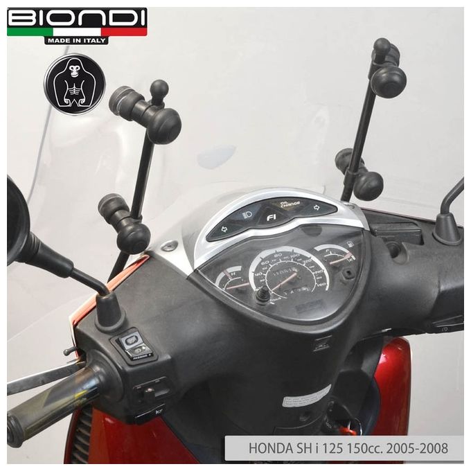 Biondi 8500694 Kit attacchi parabrezza Honda Sh 125-150 2005