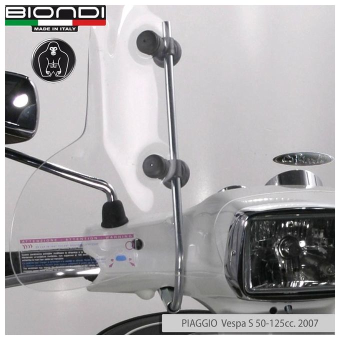 Biondi 8500709 Kit attacchi parabrezza Piaggio Beverly 2004-05 125-250-40