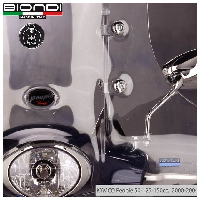 Biondi 8500784 Kit attacchi parabrezza People 50-125-150 2000  Peop.250 2