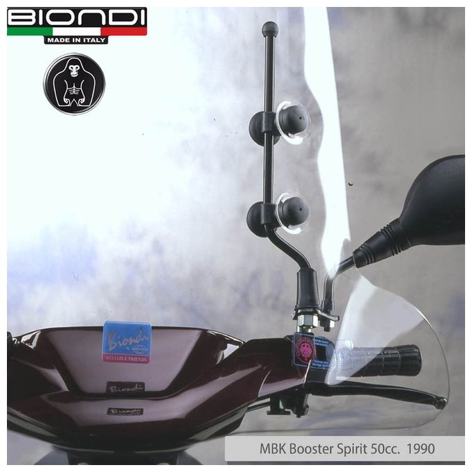 BIONDI Kit attacchi parabrezza Mbk Booster Tutti e Yamaha Bw s per Moto e Scooter