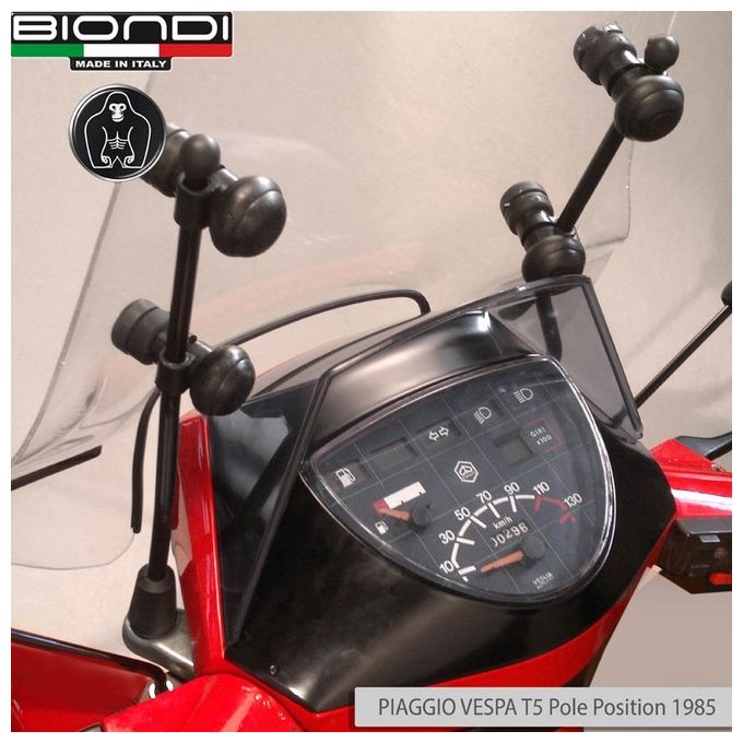 Biondi 8500990 Kit attacchi parabrezza Vespa T 5