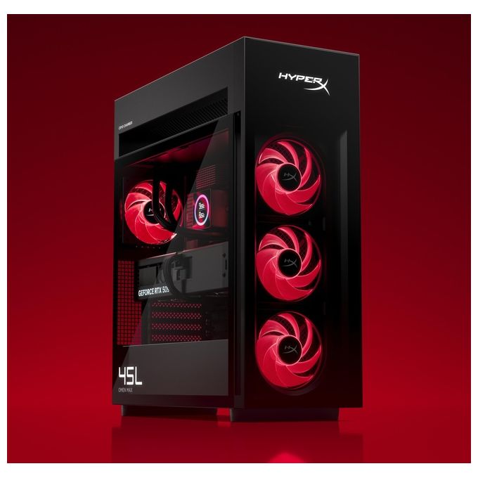 HP E4EU2EA OMEN MAX 45L PC Gaming Intel Core Ultra 9 285K 32 GB DDR5 6800 MHz NVIDIA GeForce RTX 5070 12 GB GDDR7 Wi-Fi 7 Bluetooth 6.0 Tower colore Nero