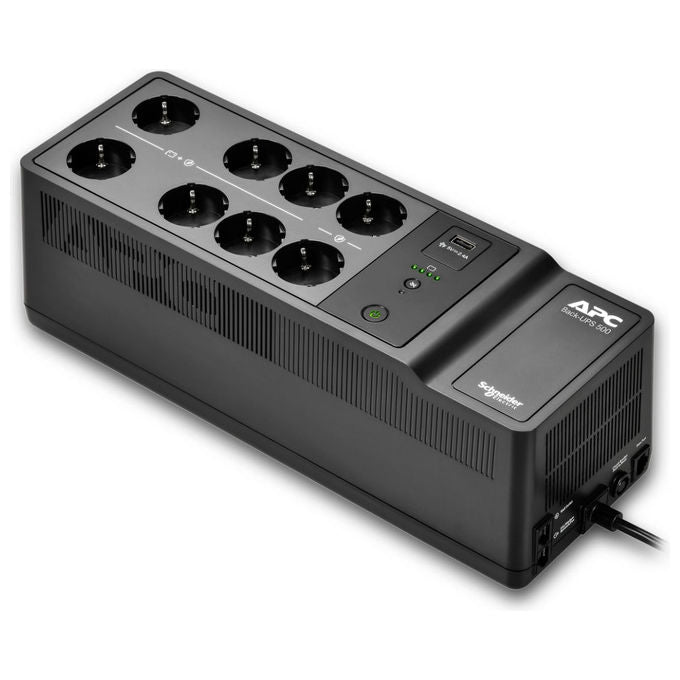 APC BE500G2-IT Back-UPS Gruppo di Continuita' Standby 0,5 kVA 300 W 8 prese AC USB tipo A 12 V colore Nero