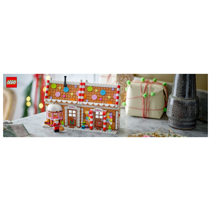 Lego 40809 Casa di Pan di Zenzero Festiva Set da Costruzione con Minifigure di Babbo Natale 498 pezzi colore Multicolore