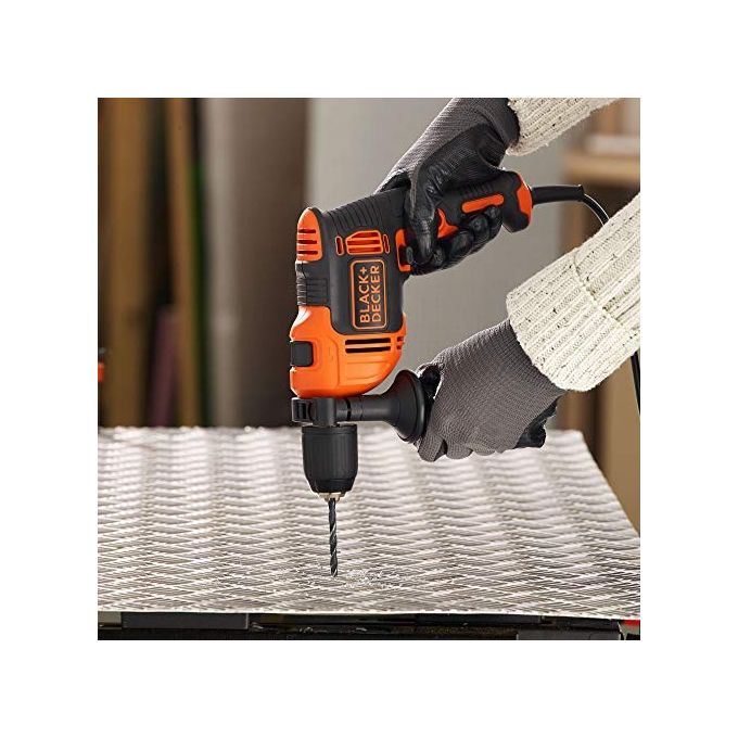 BLACK+DECKER Trapano a percussione 710W mandrino 13mm 4 punte incluse