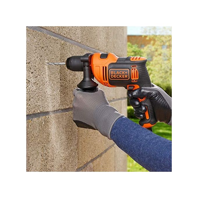 BLACK+DECKER Trapano a percussione 710W mandrino 13mm 4 punte incluse