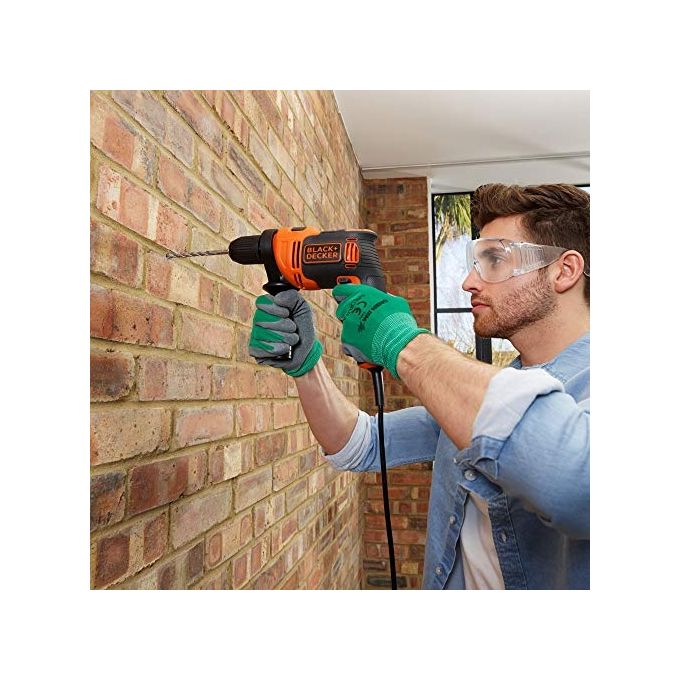 BLACK+DECKER Trapano a percussione 710W mandrino 13mm 4 punte incluse
