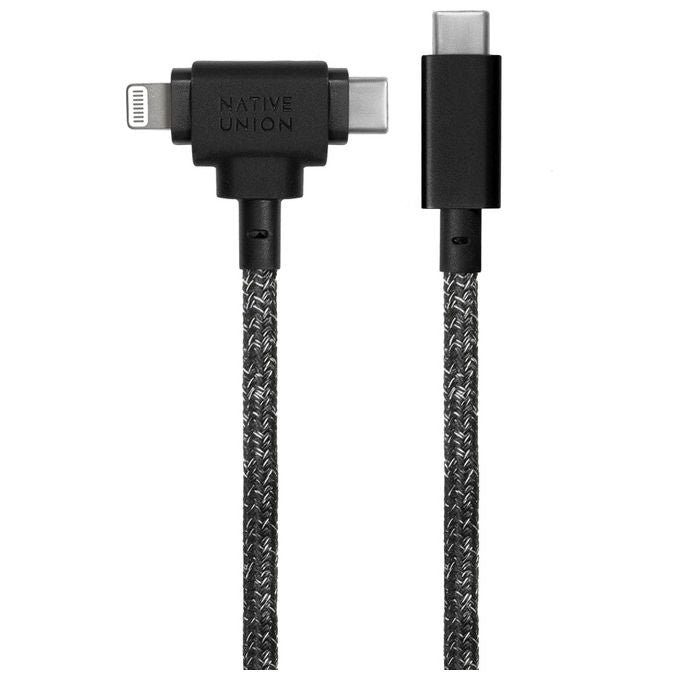 Native Union NU-ECOBELT-CCL-COS Belt Cavo 2-in-1 Lightning e USB-C 1,5 m fino a 60W colore Cosmos