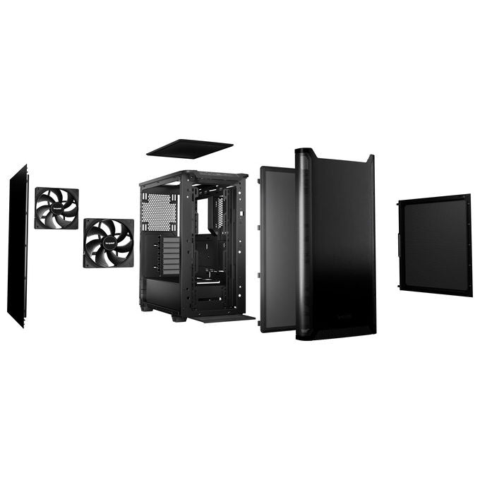 Be quiet! BG073 PURE BASE 501 Black Case PC Midi Tower ATX Micro ATX Mini-ITX 2 ventole 140 mm USB 3.2 Gen 2 Type-C colore Nero