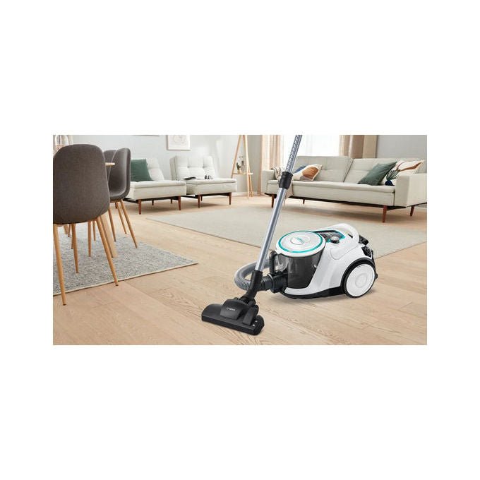 Bosch BGC41XHYG Serie 6 Aspirapolvere a cilindro Senza sacchetto 2,4 L 700 W 68 dB colore Bianco