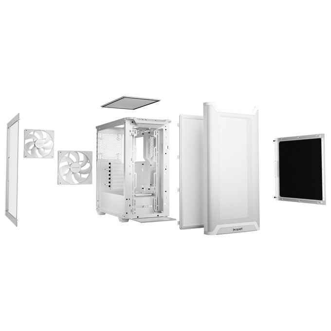 Be quiet! BGW75 PURE BASE 501 Airflow Window Case PC Midi Tower con Ventola Frontale 140 mm e Filtro Antipolvere colore Bianco