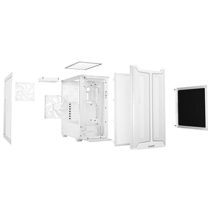 Be quiet! BGW77 Pure Base 501 DX White Case PC Midi Tower ATX Micro ATX Mini ATX Vetro Temperato Illuminazione RGB 7 Slot Espansione Filtro Antipolvere colore Bianco