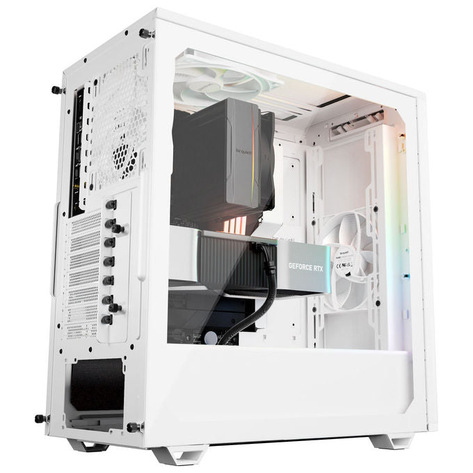 Be quiet! BGW77 Pure Base 501 DX White Case PC Midi Tower ATX Micro ATX Mini ATX Vetro Temperato Illuminazione RGB 7 Slot Espansione Filtro Antipolvere colore Bianco