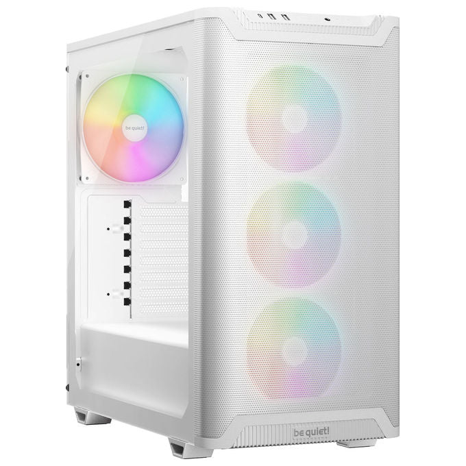 Be quiet! BGW79 Pure Base 501 LX White Case PC Midi Tower con Ventole ARGB Preinstallate e Finestra Laterale Vetro Temperato colore Bianco